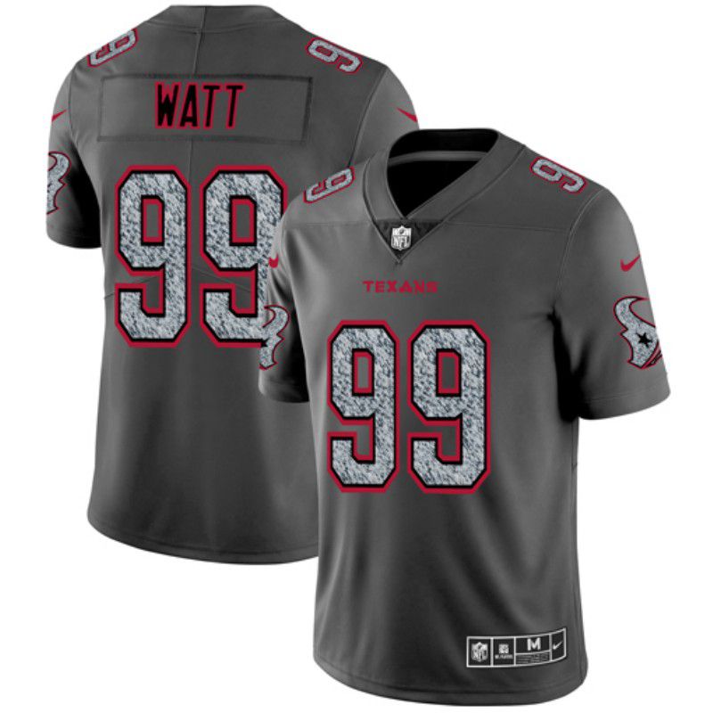 Men Houston Texans #99 Watt Nike Teams Gray Fashion Static Limited NFL Jerseys->houston texans->NFL Jersey